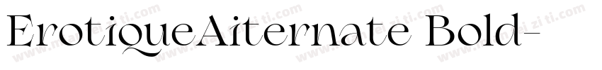 ErotiqueAiternate Bold字体转换